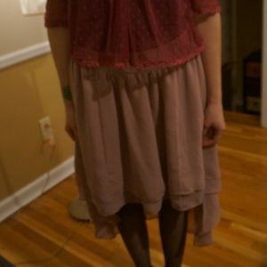 Pinkish beige skirt
